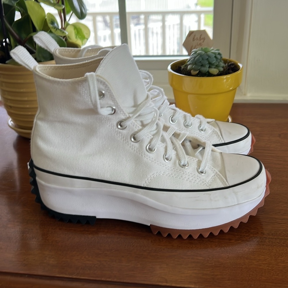 Converse Chuck Taylor Run Star Hike Canvas Platform Sneakers - Picture 2 of 7